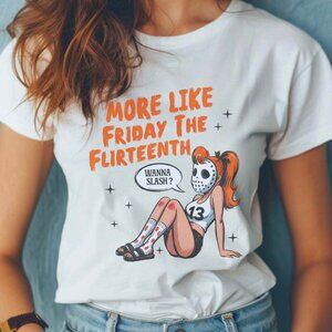 Funny Halloween Graphic Tee Punny Vintage Style Horror Movie Spooky T-Shirt